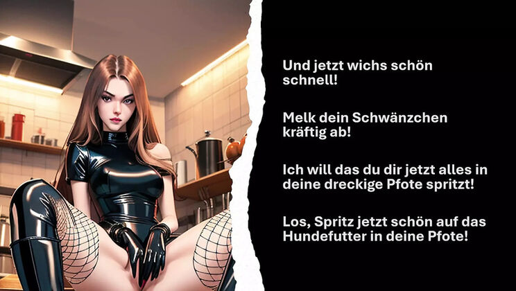 German Mistress Anal JOI: Humiliation & CEI Instructions for Slave Training