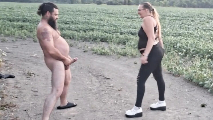 Amateur Femdom Ballbusting Outdoor - Miss JJ Chose Slave CBT & Cumshot