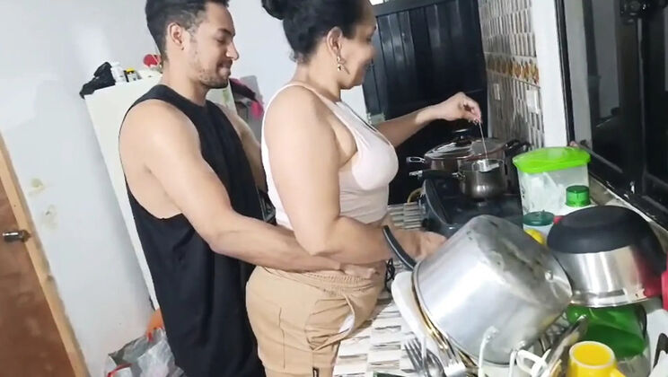 Colombian MILF Mother In Law Blowjob and Rough Sex Fucking My Tight Pussy - Amateur Homemade HD