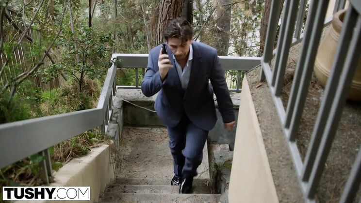 Megan Rain Anal Fuck by Neighbor - My Girlfriend Takes Big Cock in Ass