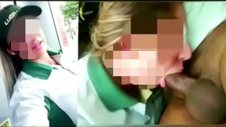 Amateur Gas Station Sex Scandal: Attendant & Manager BBC Anal Outdoors