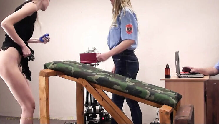 German Teen Sissy Gets Huge Ass Spanked Hard By Machine - Amateur Homemade HD