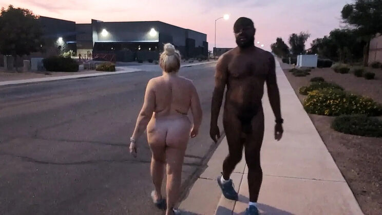 Thick BBW Wife Public Nudity & Outdoor Sex with BBC