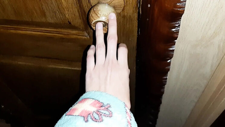 Stepmom Moans Loud in Toilet - I Watch Her Masturbate & Orgasm POV