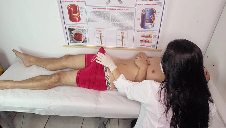 Nurse Handjob For Patient's Big Cock Erection - Amateur Latina Jennyferpimenta 4K