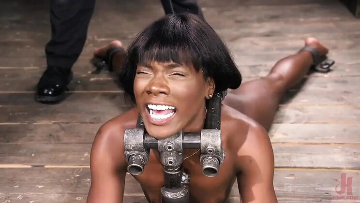 Ana Foxxx Machine Fucked & Flogged - BDSM Bondage & Shocking Orgasm