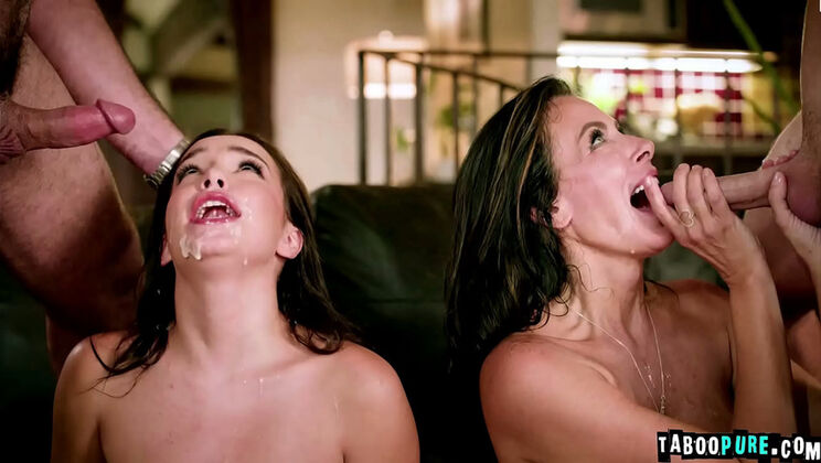 Rissa May Anal Strap-On Fucked by Stepmom Reagan Foxx - Stepdad & Stepbrother Join Foursome