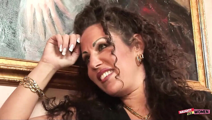 Hot Mature Lesbians Anjelica Lauren & Armani Knight Fuck with Double Dildo - Big Tits MILF Sex