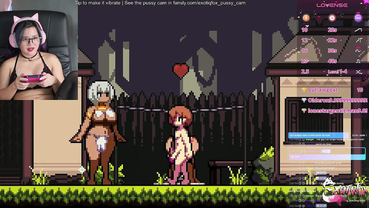 ExotiqFox JOI Solo Masturbation - Cute Asian Gamer Girl Live Stream Part 1