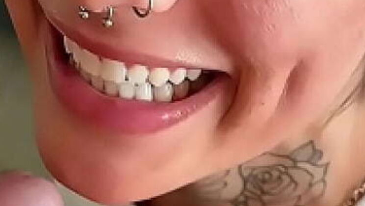 Brunette Latina Deep Throat POV - Petite Amateur Swallows Every Drop