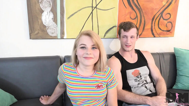 Petite Teen Skylar Valentine First Time Hardcore with Brick Danger - Tight Pussy Stretched by Big Cock