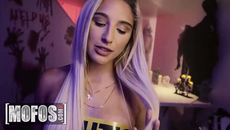 Abella Danger Halloween Blowjob and Facial - Doggystyle Pounding with Johnny Love