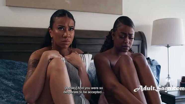 Busty Ebony Lesbians Blackmailed Into Threesome With BBC - Taboo Story