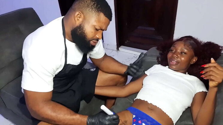 Amateur Babe Krissyjoh Gets Romantic BBC Tattoo Sex with Big Cock Gray