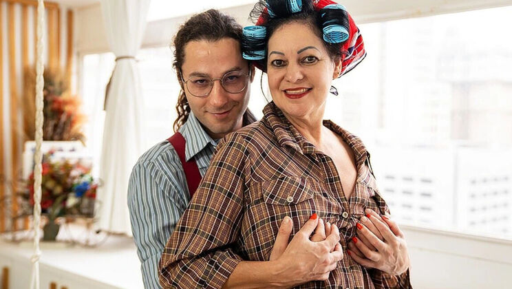 Francine Ferrari First Anal with Mature Stepmom - Rough Hardcore & Big Natural Tits