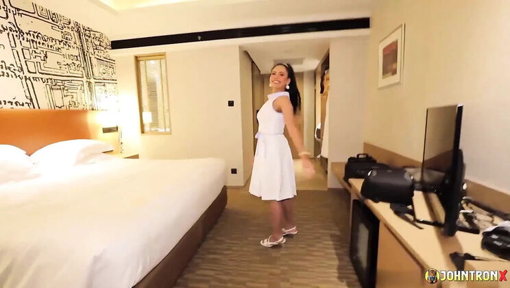 Asian amateur Thai babe gets hardcore creampie in hotel - POV cowgirl fucking