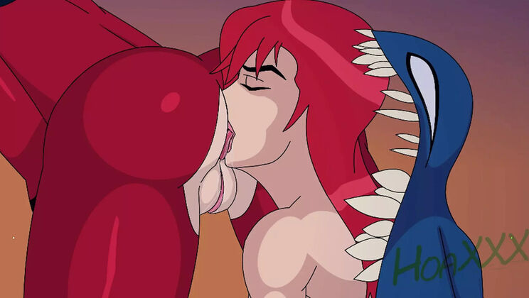 Spider-Woman & She-Venom Lesbian Rimming - HoaXxx Amateur Hentai Marvel Cartoon Sex