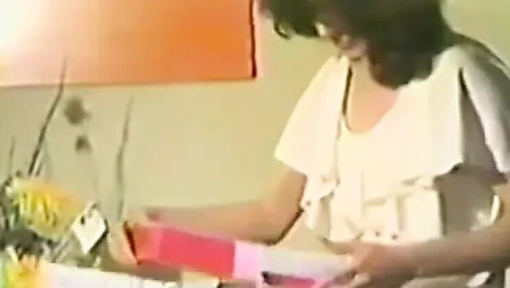 Brunette MILF in Lingerie Jerks Off with Three Massive Dildos on Floor