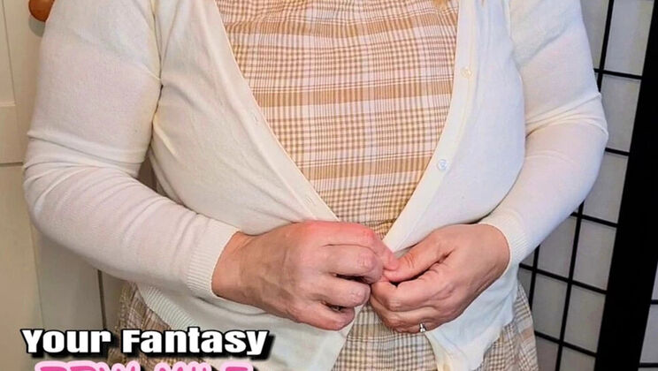 BBW Wife Homemade Cheating: Pantyhose MILF with Big Natural Tits and Aunt