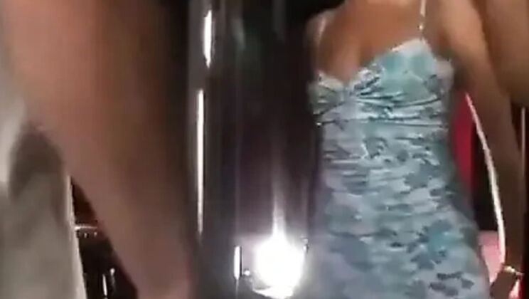 German Threesome Disco Fuck - Lili Vanilli Double Blowjob & Huge Cumshot Facial