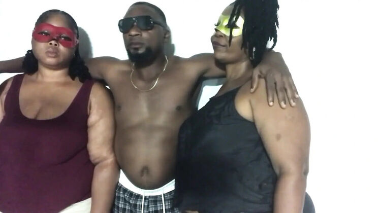 Total Control Threesome with Mature BBW and Black Stud - Homemade HD