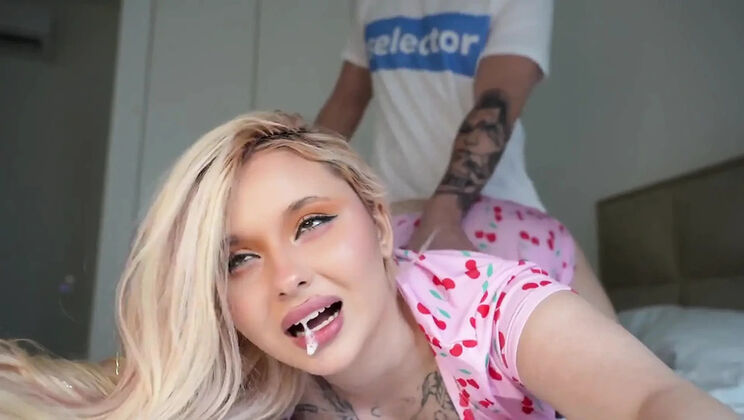 Amateur Step Sister Nika Teaches Virgin Step Brother How to Fuck - Big Ass Cowgirl & Doggy Style Creampie