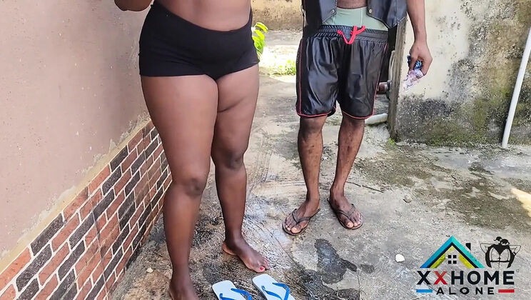 Home Alone BBW Queen Gets Doggy Style Facial From Huge Black Cock
