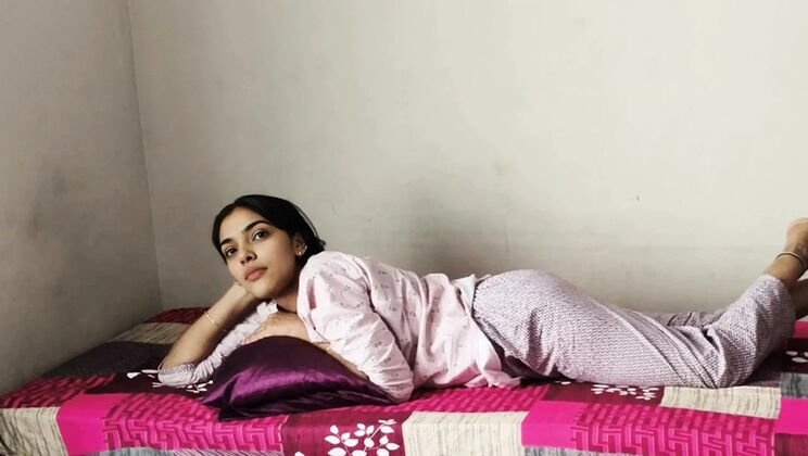 Hot Stepsister Shares My Bed - Full Hindi Sex Vlog with Anal & Tight Pussy