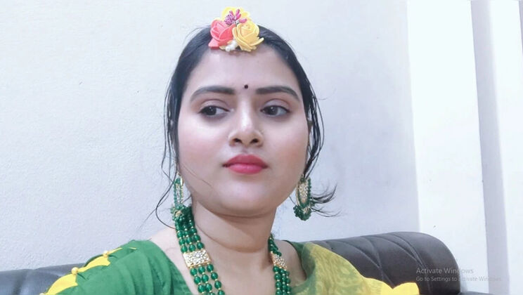 Your-Eshita Hot Indian Bangla Teen Solo Masturbating in Yellow Dress - Homemade HD Video