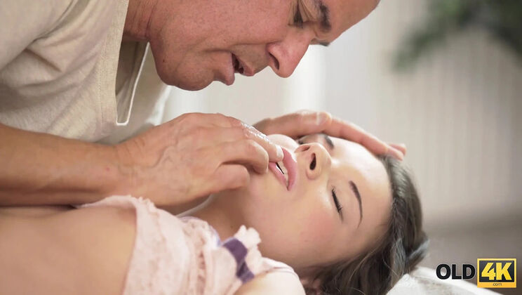 Horny Teen Gets Wet Dream from Older Man