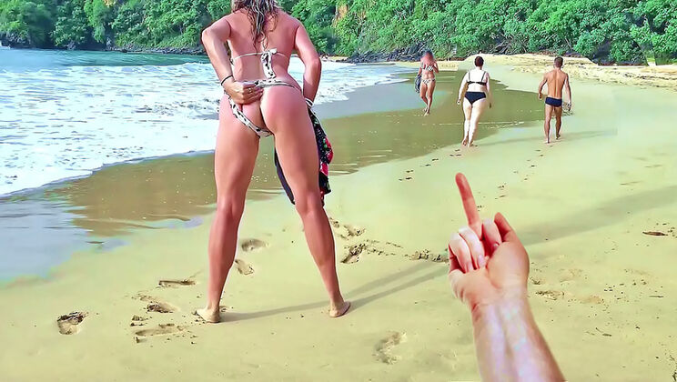 MILF Teases Guy, Takes Big Dick in Ass Publicly