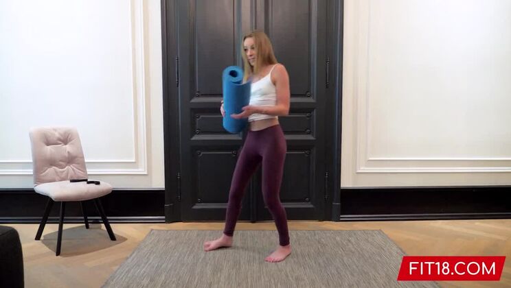 FIT18 - Angel Emily - Skinny French Yoga Instructor Fucked By Rich Client
