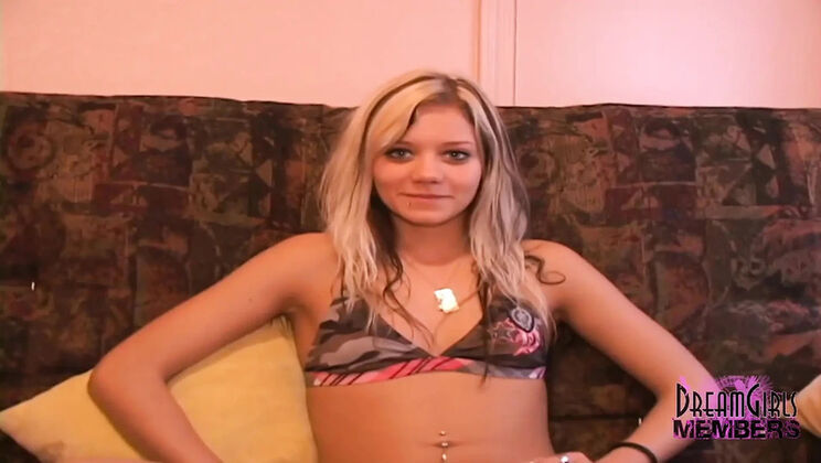 Shy 18 Year Old's First Casting Sex Video With Dildo