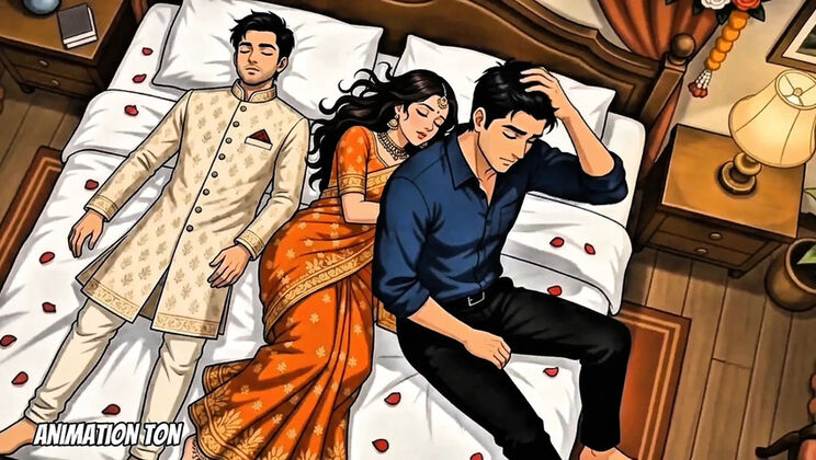 Indian Suhagrat Night – Husband Slept, Best Friend Fucked Her