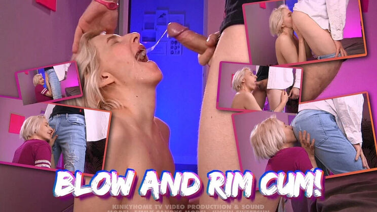 Hot Amateur Couple Does Rimjob and Blowjob at Home