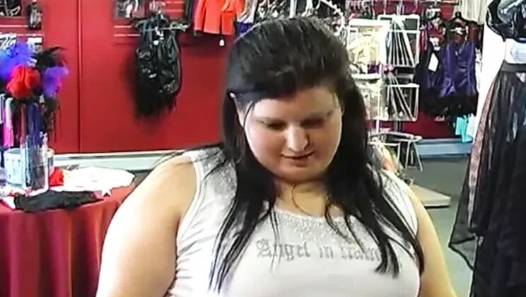 Horny BBW Slave Tied Up and Spanked Hard