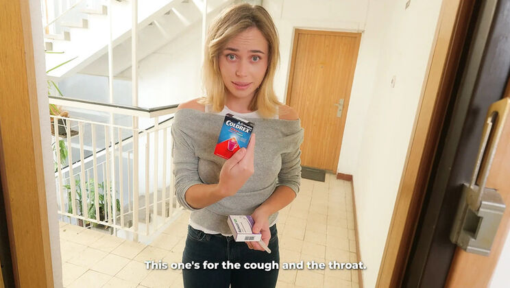 Wife Asked Neighbor to Bring Medicine, I Fucked Her Dripping Pussy