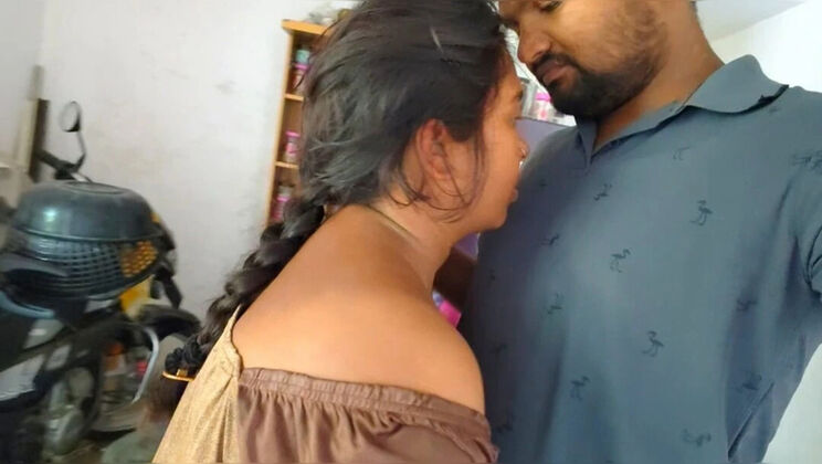 Desi Step Sister First Time Sex With Brother Showing Big Dick And Romantic Kissing